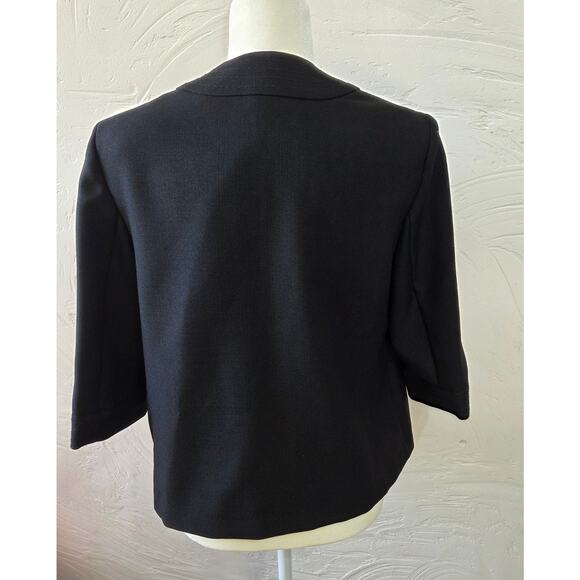 Alfred Dunner Black Button Up Jacket Vintage Style Woman's Size 12P - Picture 2 of 7
